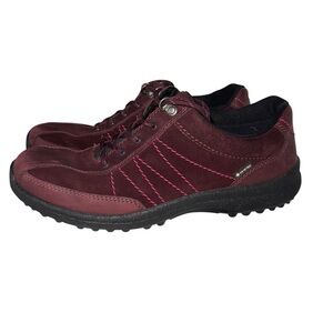 Hotter Burgundy Sneakers Sleek Suede Design Hiking Gortex size 11